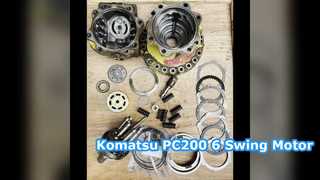 PC200-6 PC220-6 6D102 এক্সক্যাভেটর যন্ত্রাংশ সুইং মোটর অ্যাসি 706-75-01170